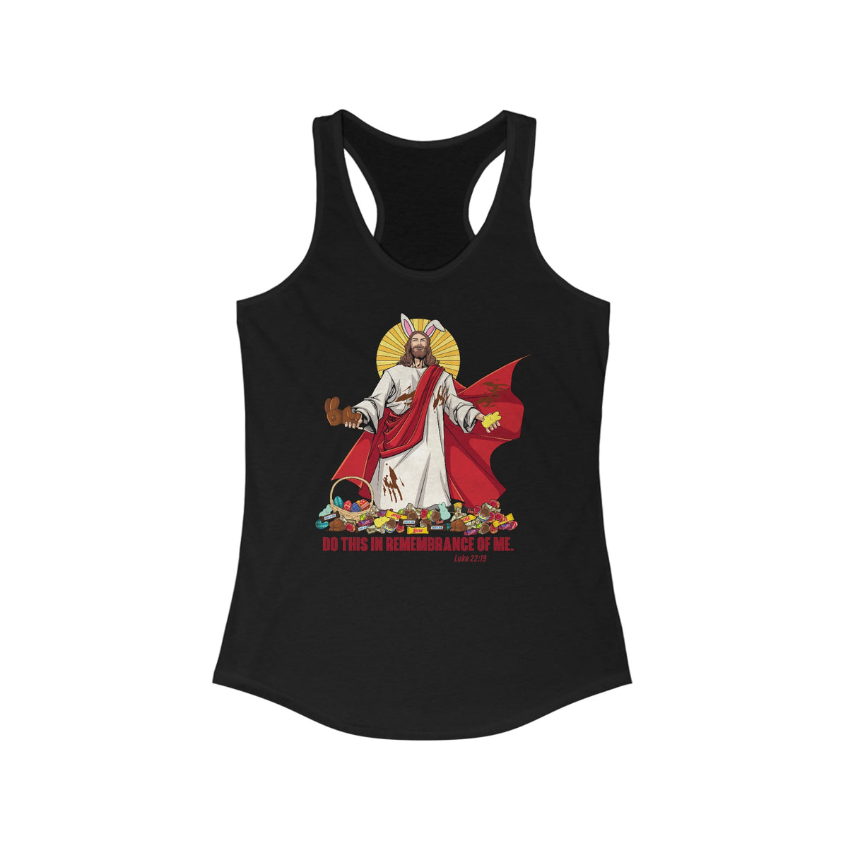 Do This In Remembrance Of Me. - Women’s Racerback Tank