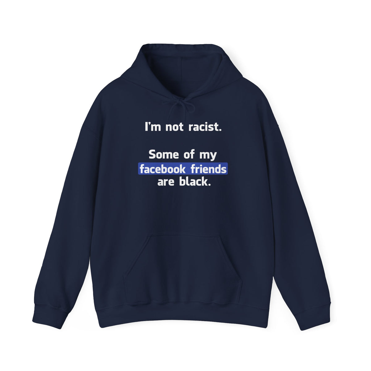 I'm Not Racist. Some Of My Facebook Friends Are Black. - Hoodie