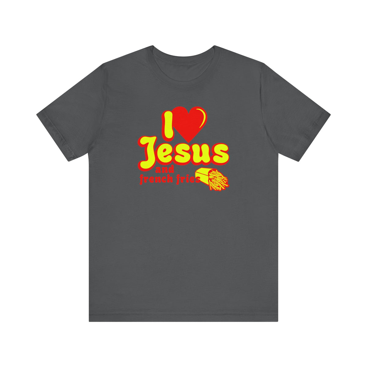 I Heart Jesus (And French Fries) - Men's T-Shirt